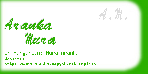 aranka mura business card